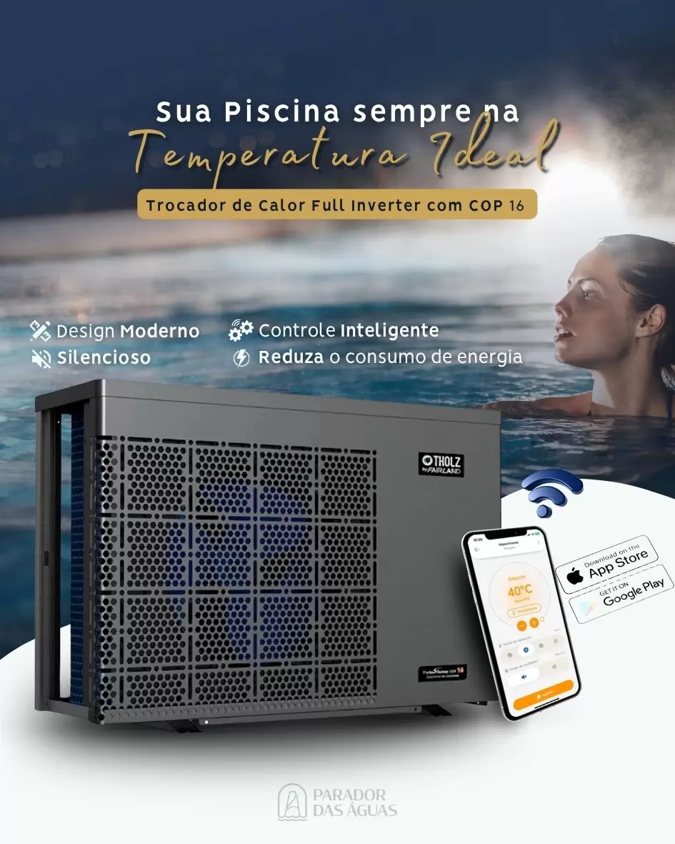 Sua Piscina sempre na Temperatura Ideal Trocador de Calor aqueimento de Piscina